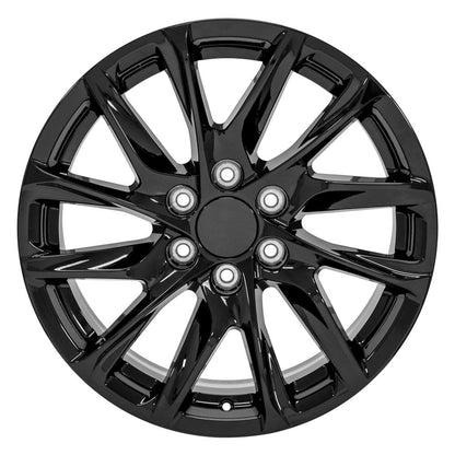 20" Replica Wheel CA90 Fits Cadillac Escalade 20x9 Gloss Black Wheel
