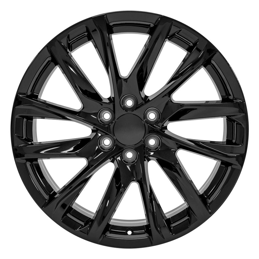 22" Replica Wheel CA90 Fits Cadillac Escalade 22x9 Gloss Black Wheel