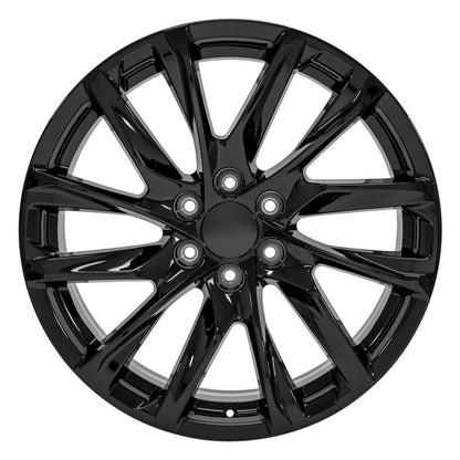 22" Replica Wheel CA90 Fits Cadillac Escalade 22x9 Gloss Black Wheel
