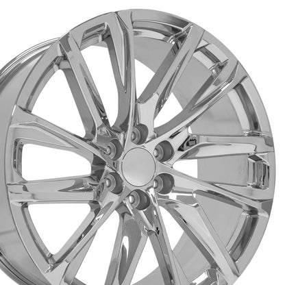 24" Replica Wheel CA90 Fits Cadillac Escalade 24x10 Chrome Wheel