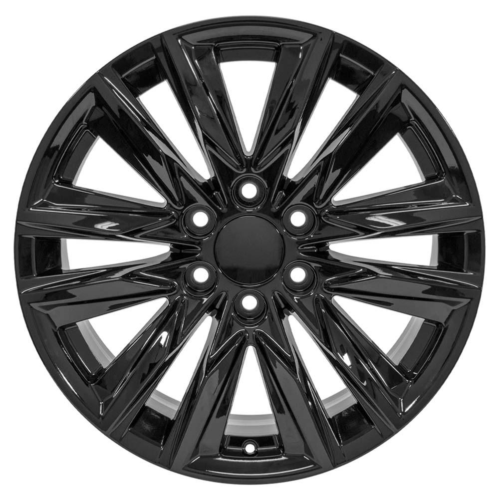 20" Replica Wheel CA91 Fits Cadillac Escalade 20x9 Gloss Black Wheel