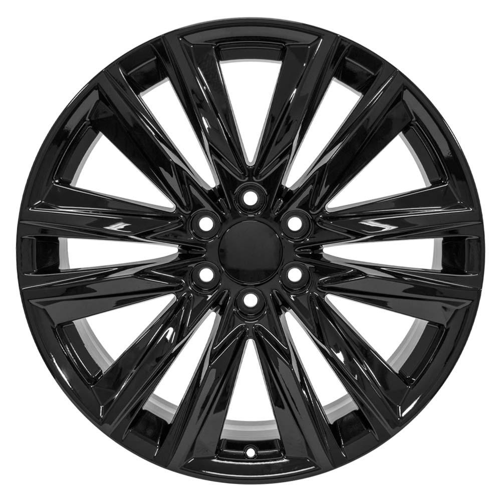 22" Replica Wheel CA91 Fits Cadillac Escalade 22x9 Gloss Black Wheel
