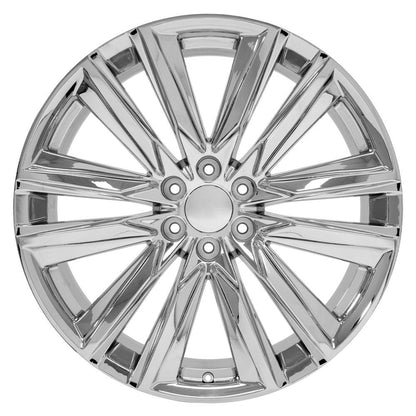 24" Replica Wheel CA91 Fits Cadillac Escalade 24x10 Chrome Wheel