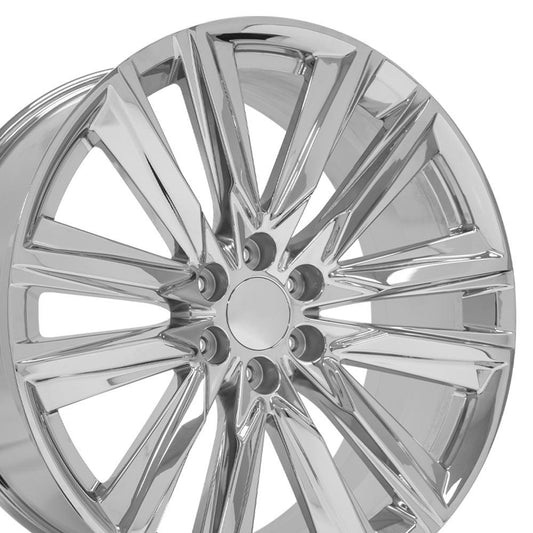 24" Replica Wheel CA91 Fits Cadillac Escalade 24x10 Chrome Wheel