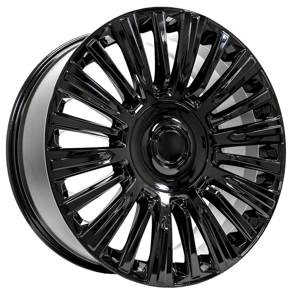 22" Replica Wheel CA92 Fits Cadillac Escalade 22x9 Gloss Black Wheel