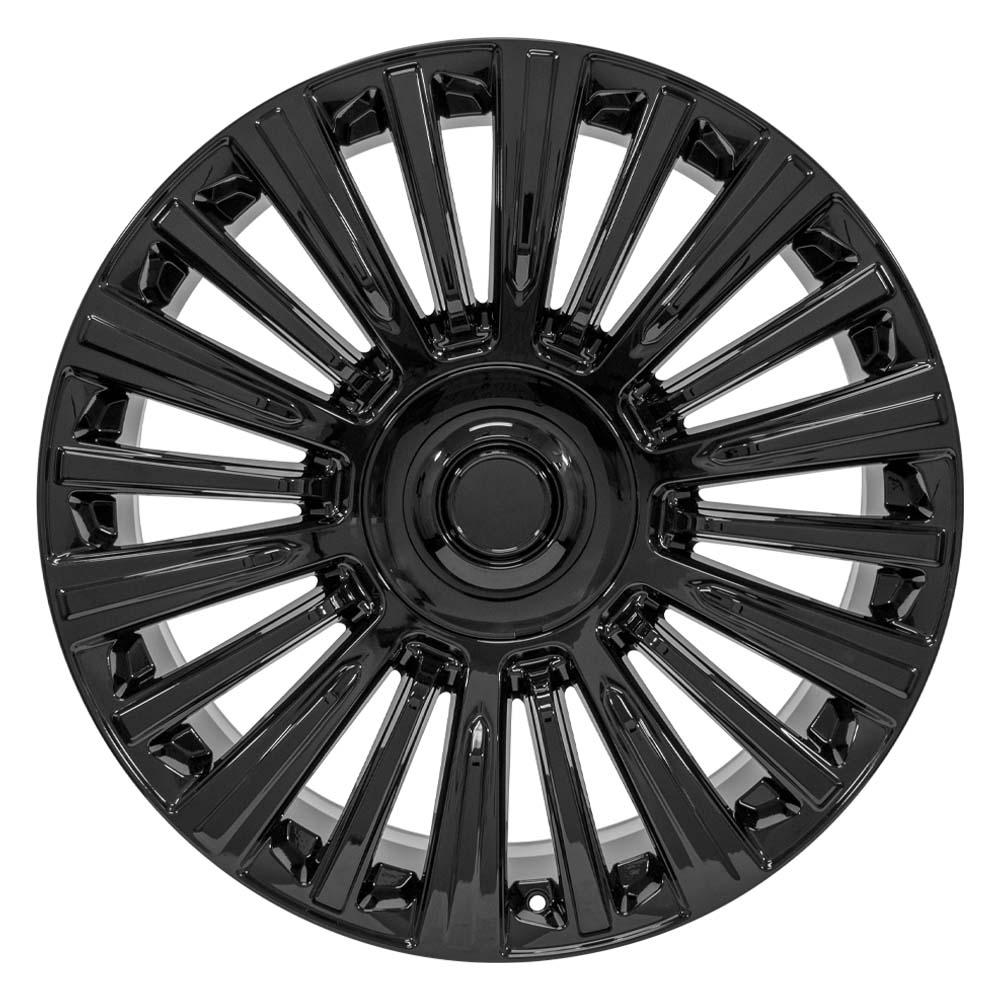 24" Replica Wheel CA92 Fits Cadillac Escalade 24x10 Gloss Black Wheel