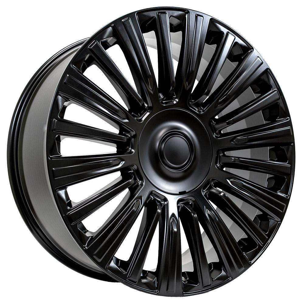 24" Replica Wheel CA92 Fits Cadillac Escalade 24x10 Satin Black Wheel