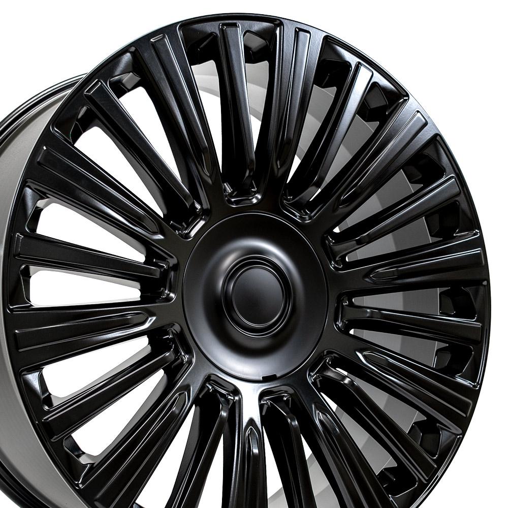24" Replica Wheel CA92 Fits Cadillac Escalade 24x10 Satin Black Wheel