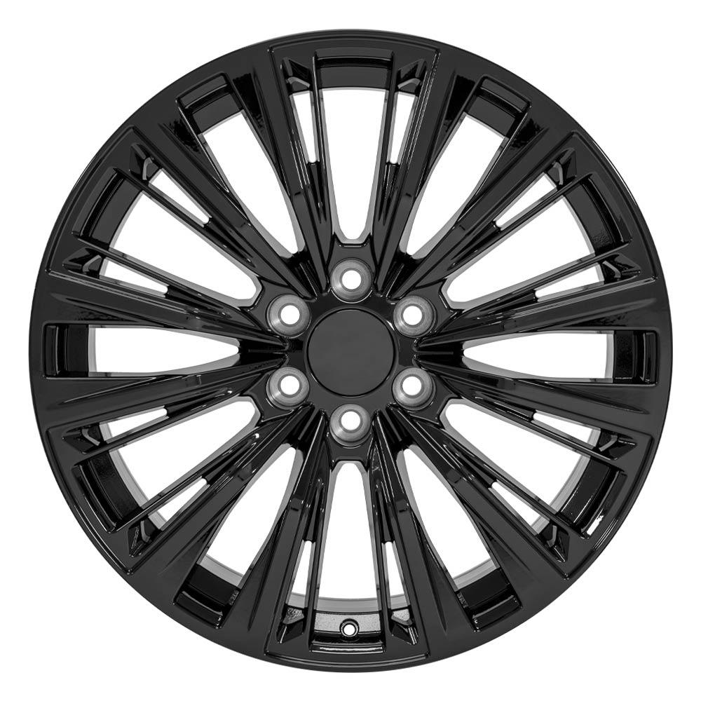 22" Replica Wheel CA93 Fits Cadillac Escalade 22x9 Gloss Black Wheel