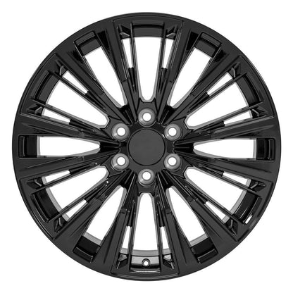 22" Replica Wheel CA93 Fits Cadillac Escalade 22x9 Gloss Black Wheel