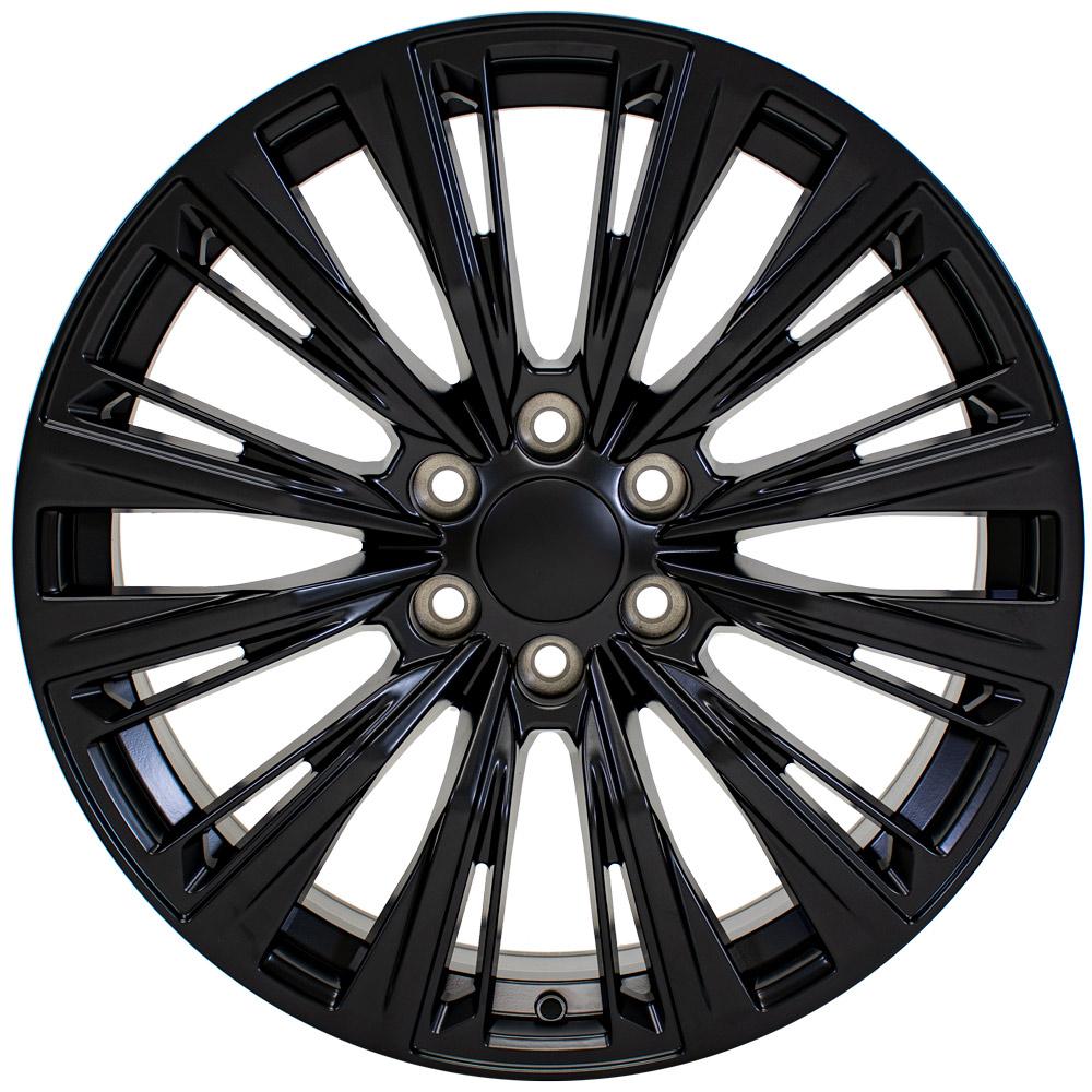 22" Replica Wheel CA93 Fits Cadillac Escalade 22x9 Satin Black Wheel