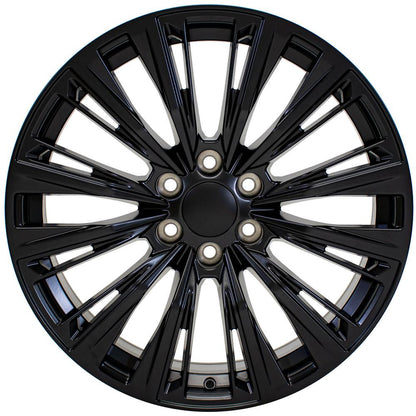 22" Replica Wheel CA93 Fits Cadillac Escalade 22x9 Satin Black Wheel