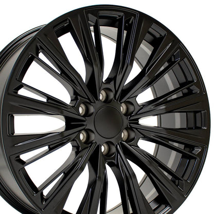 22" Replica Wheel CA93 Fits Cadillac Escalade 22x9 Satin Black Wheel