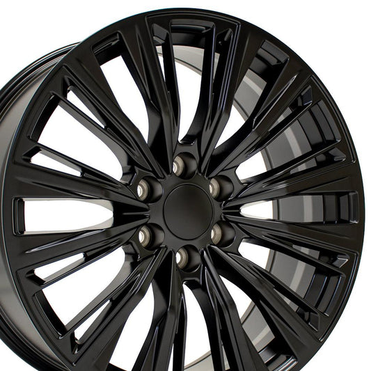 22" Replica Wheel CA93 Fits Cadillac Escalade 22x9 Satin Black Wheel