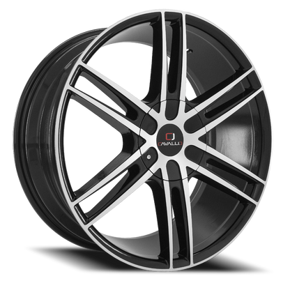 CAVALLO CLV-20 20X8.5 25 6X135/6X139.7 GLOSS BLACK & MACHINED