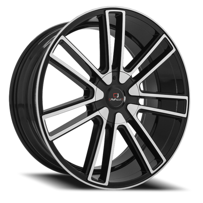 CAVALLO CLV-21 20X8.5 35 5X114.3/5X120 GLOSS BLACK & MACHINED