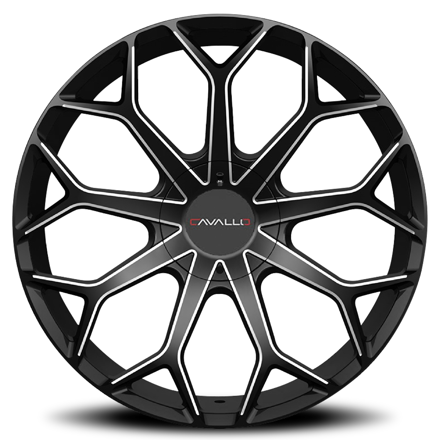 CAVALLO CLV-22 24X9 30 6X135/6X139.7 GLOSS BLACK & MILLED