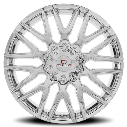 CAVALLO CLV-24 22X8.5 38 5X114.3/5X120 NANO CHROME