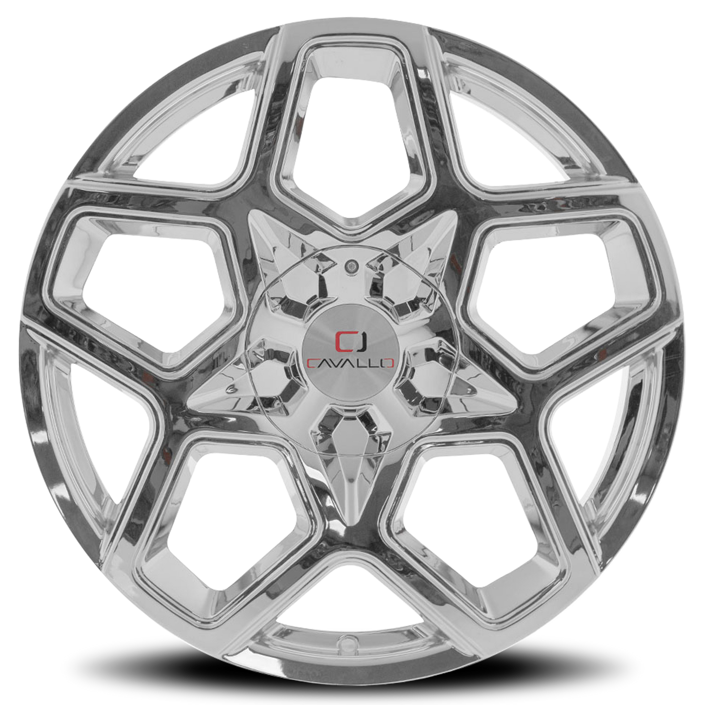 CAVALLO CLV-25 22X8.5 38 5X112/5X114.3 NANO CHROME