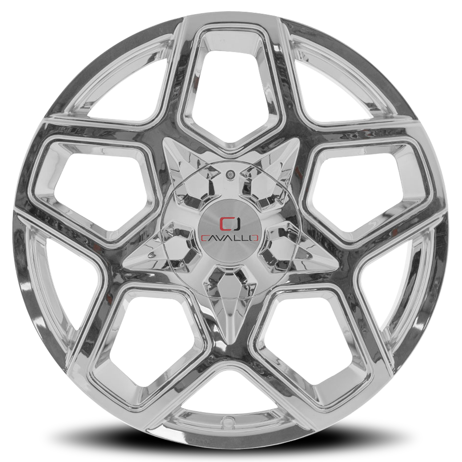 CAVALLO CLV-25 22X8.5 38 5X112/5X114.3 NANO CHROME
