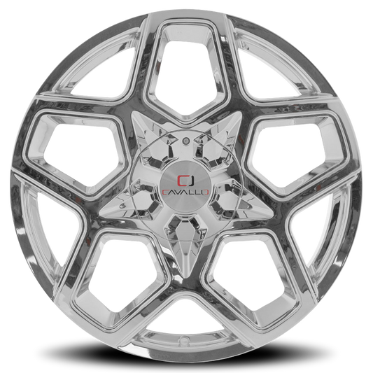 CAVALLO CLV-25 22X8.5 38 5X112/5X114.3 NANO CHROME