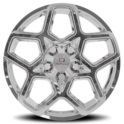 CAVALLO CLV-25 22X8.5 38 5X114.3/5X120 NANO CHROME