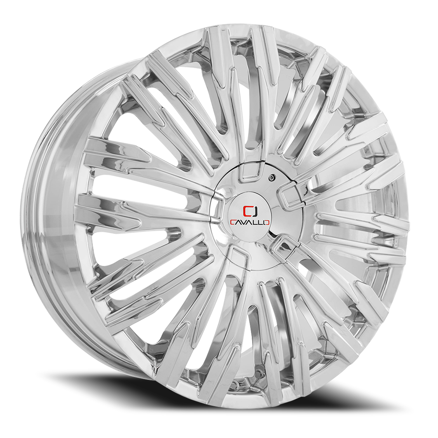 CAVALLO CLV-28 22X9.5 15 5X115/5X120 NANO CHROME