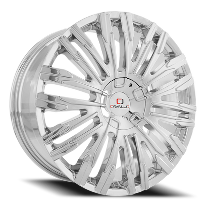 CAVALLO CLV-28 22X9.5 15 5X115/5X120 NANO CHROME