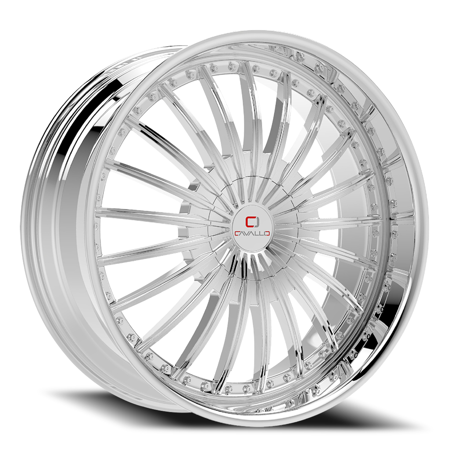 CAVALLO CLV-32 18X8 35 4X100/4X114.3 NANO CHROME