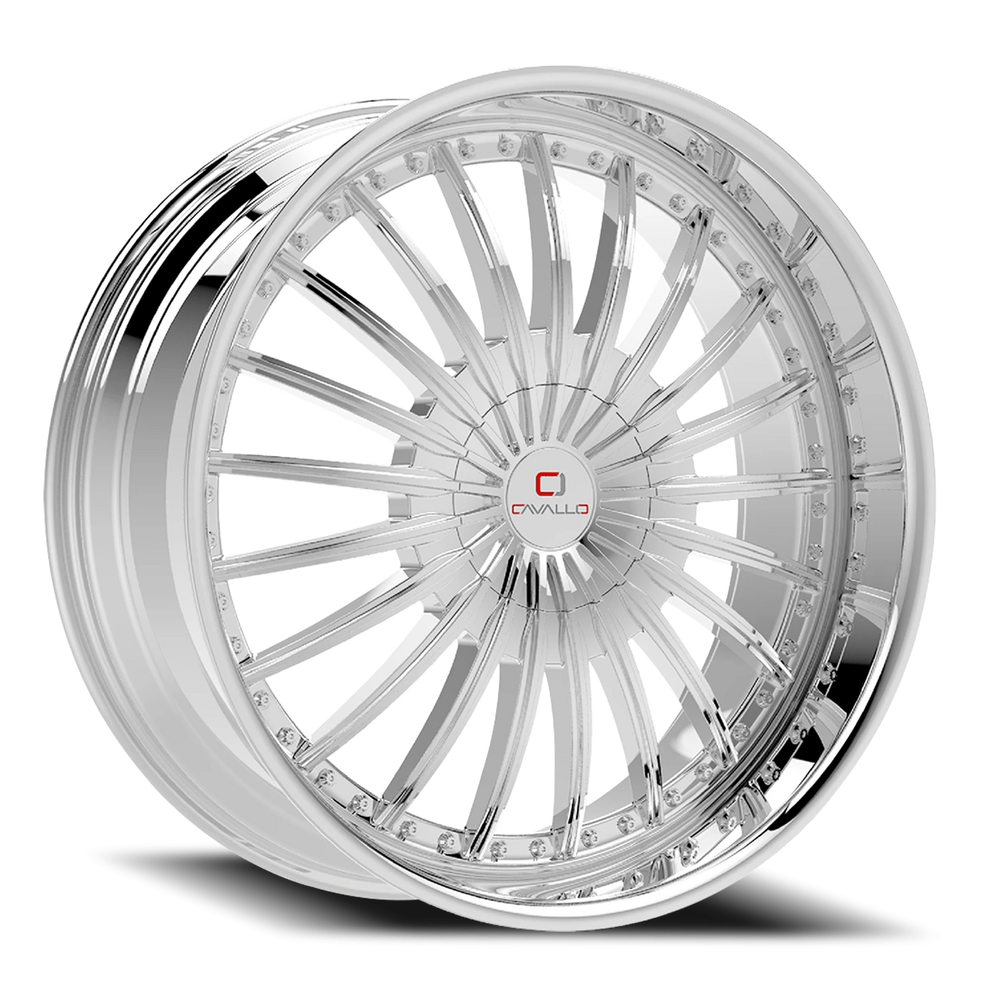 CAVALLO CLV-32 22X8.5 +38 5X112/5X114.3 NANO CHROME