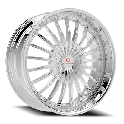 CAVALLO CLV-32 22X8.5 +38 5X112/5X114.3 NANO CHROME