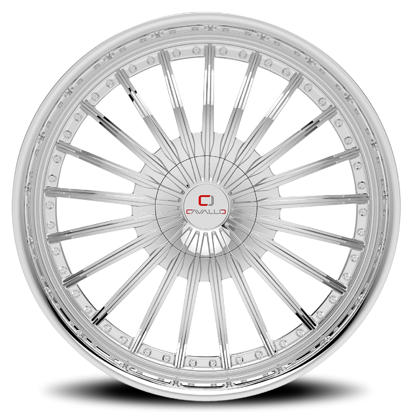 CAVALLO CLV-32 22X8.5 +38 5X112/5X114.3 NANO CHROME