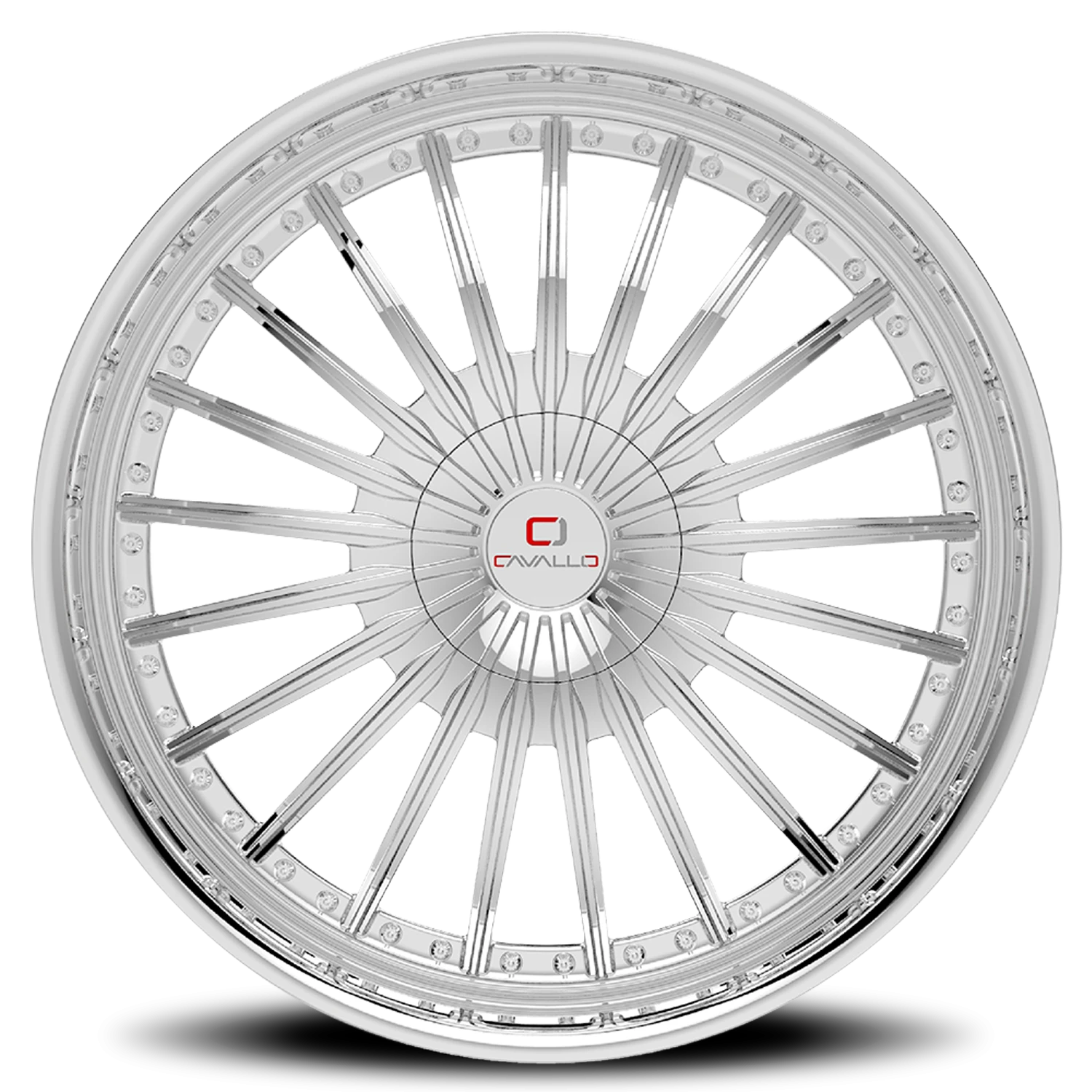 CAVALLO CLV-32 22X8.5 +38 5X112/5X114.3 NANO CHROME