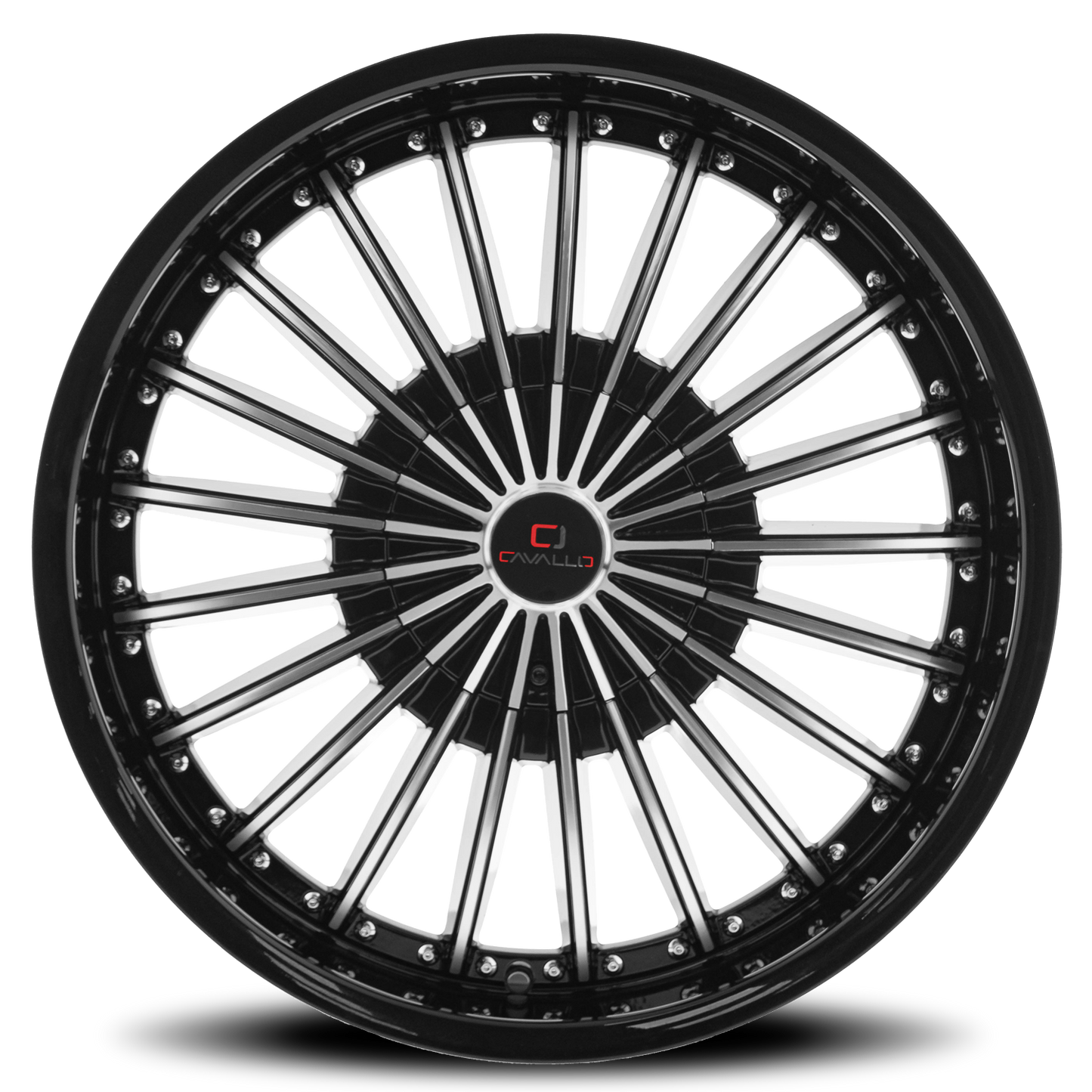 CAVALLO CLV-32 18X8 35 5X114.3/5X120 GLOSS BLACK & MACHINED