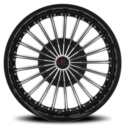 CAVALLO CLV-32 18X8 35 5X114.3/5X120 GLOSS BLACK & MACHINED