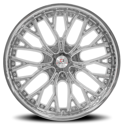 CAVALLO CLV-33 22X9.5 15 5X115/5X120 NANO CHROME
