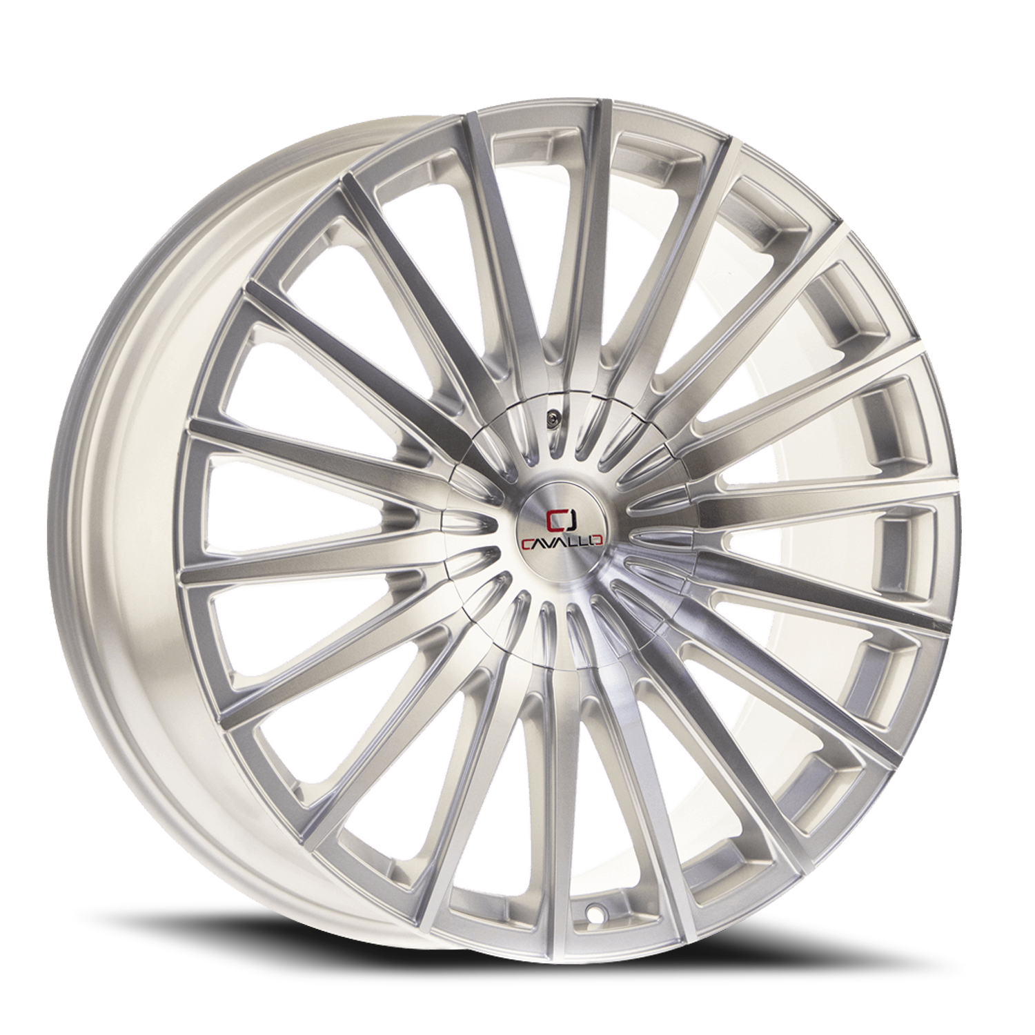 CAVALLO CLV-34 20X8.5 15 6X135/6X139.7 SILVER & MACHINED