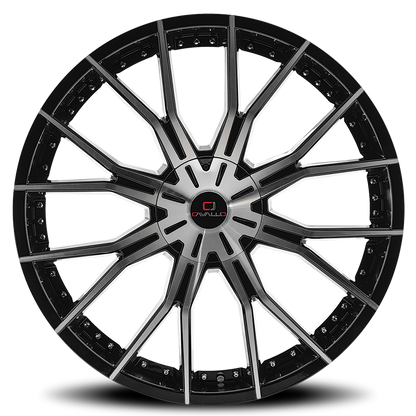 CAVALLO CLV-36 18X8 35 5X110/5X114.3 GLOSS BLACK & MACHINED