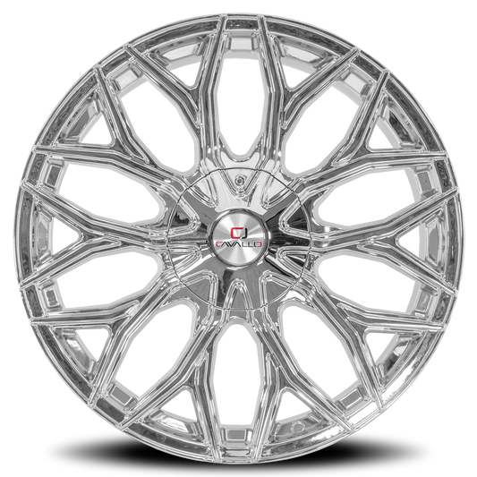 CAVALLO CLV-37 22X9.5 25 6X135/6X139.7 NANO CHROME