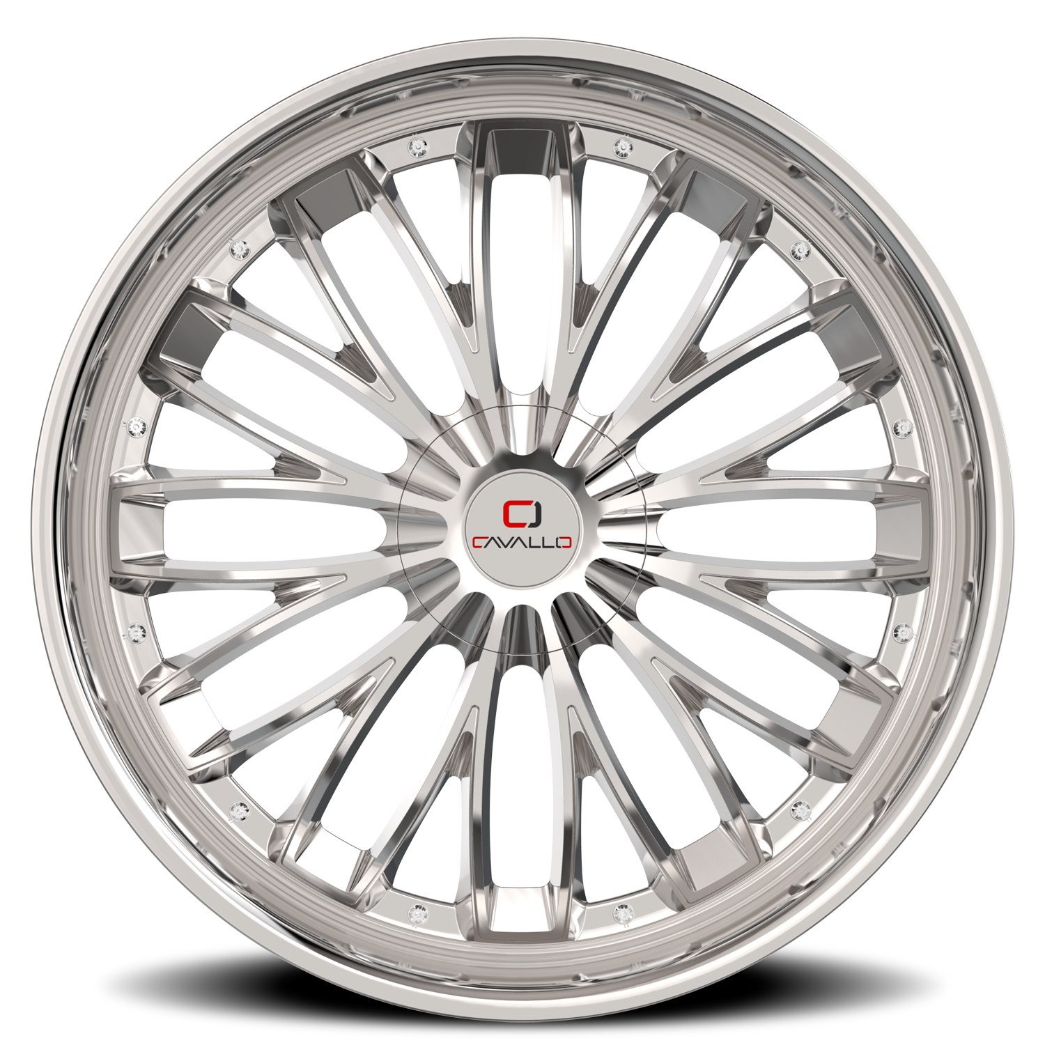 CAVALLO CLV-42 20X8.5 35 5X112/5X114.3 NANO CHROME