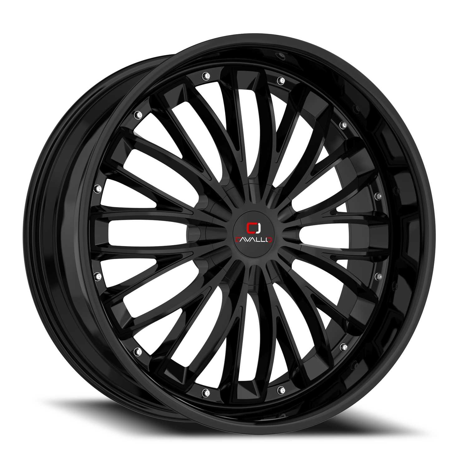 CAVALLO CLV-42 18X8 35 5X108/5X114.3 GLOSS BLACK
