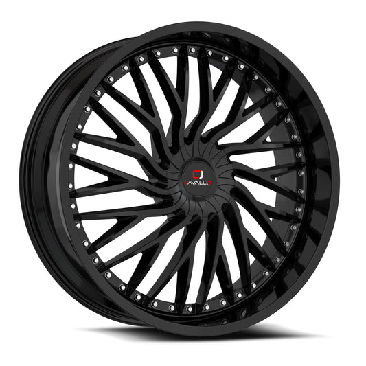 CAVALLO CLV-43 24X9 18 BLANK 5X/6X GLOSS BLACK