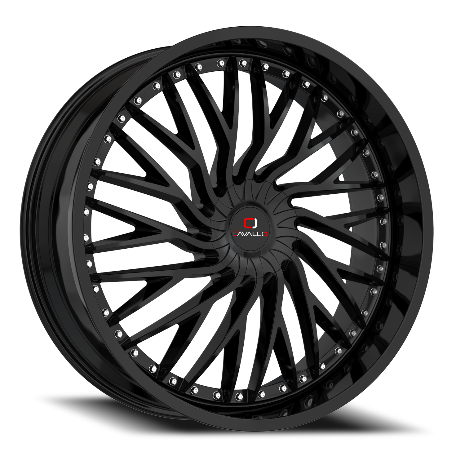 CAVALLO CLV-43 20X8.5 35 5X108/5X114.3 GLOSS BLACK