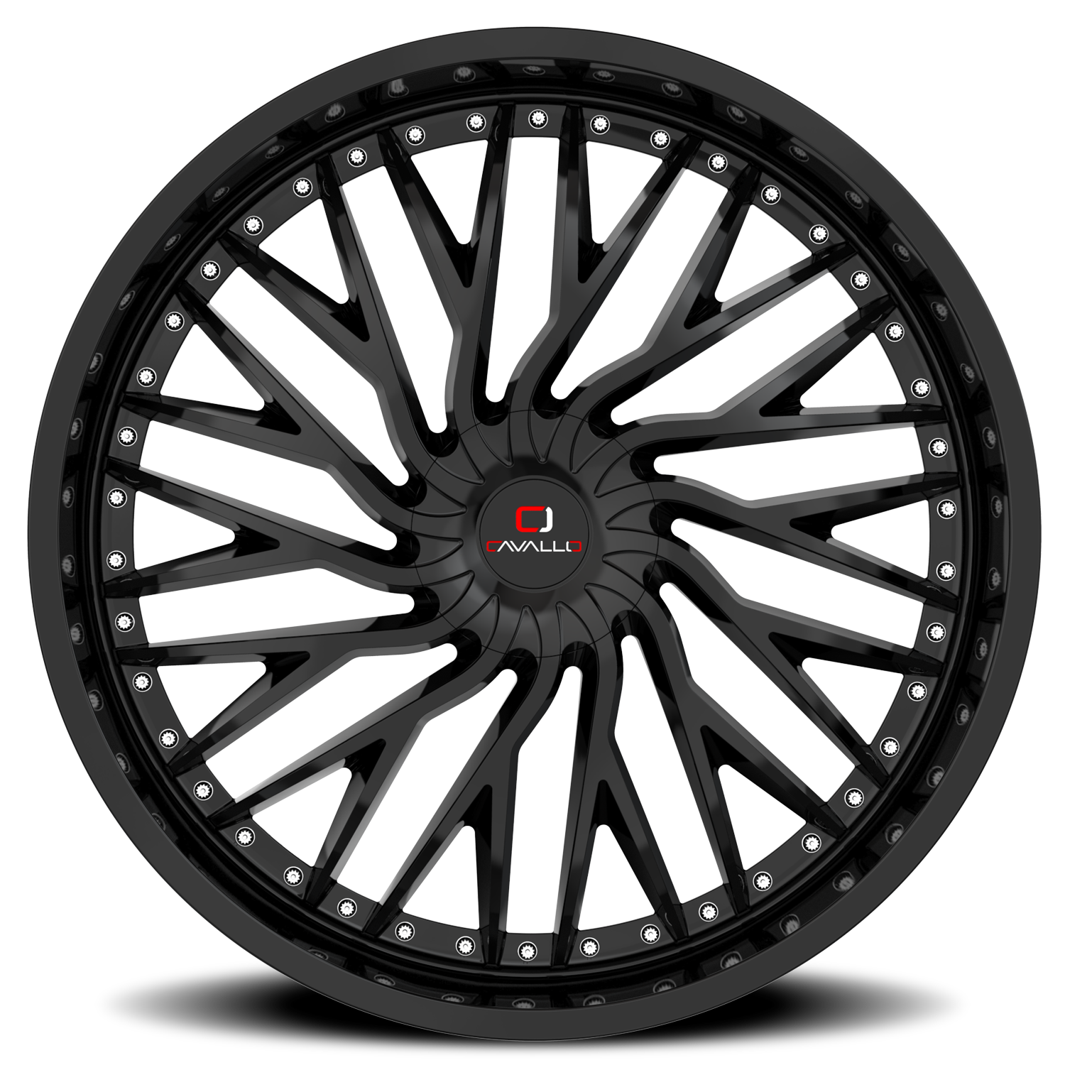 CAVALLO CLV-43 20X8.5 35 5X108/5X114.3 GLOSS BLACK
