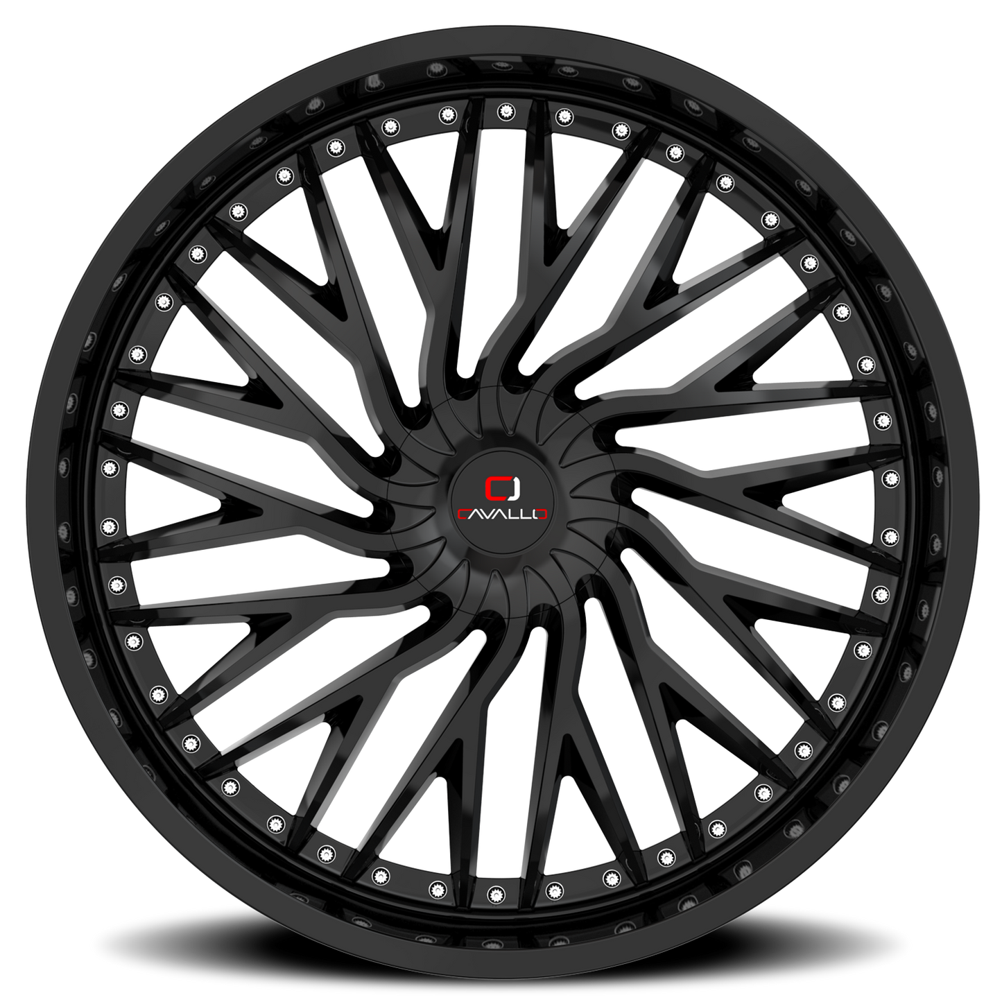 CAVALLO CLV-43 22X8.5 38 5X112/5X114.3 GLOSS BLACK