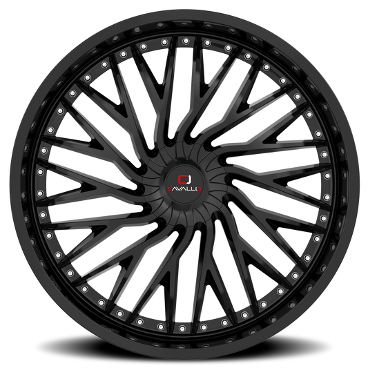 CAVALLO CLV-43 20X8.5 35 5X112/5X114.3 GLOSS BLACK