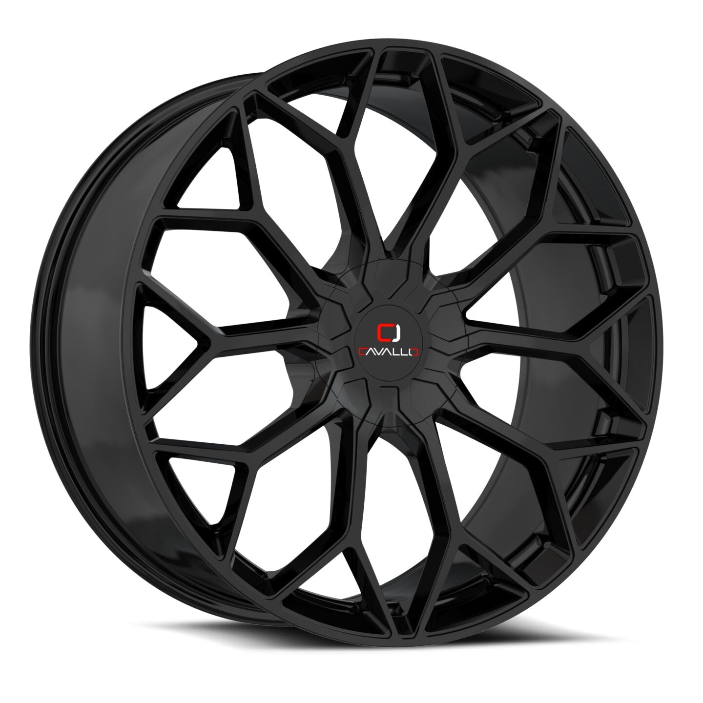 CAVALLO CLV-44 22X9.5 18 BLANK GLOSS BLACK
