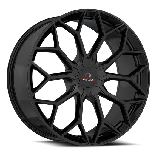 CAVALLO CLV-44 22X9.5 18 BLANK GLOSS BLACK