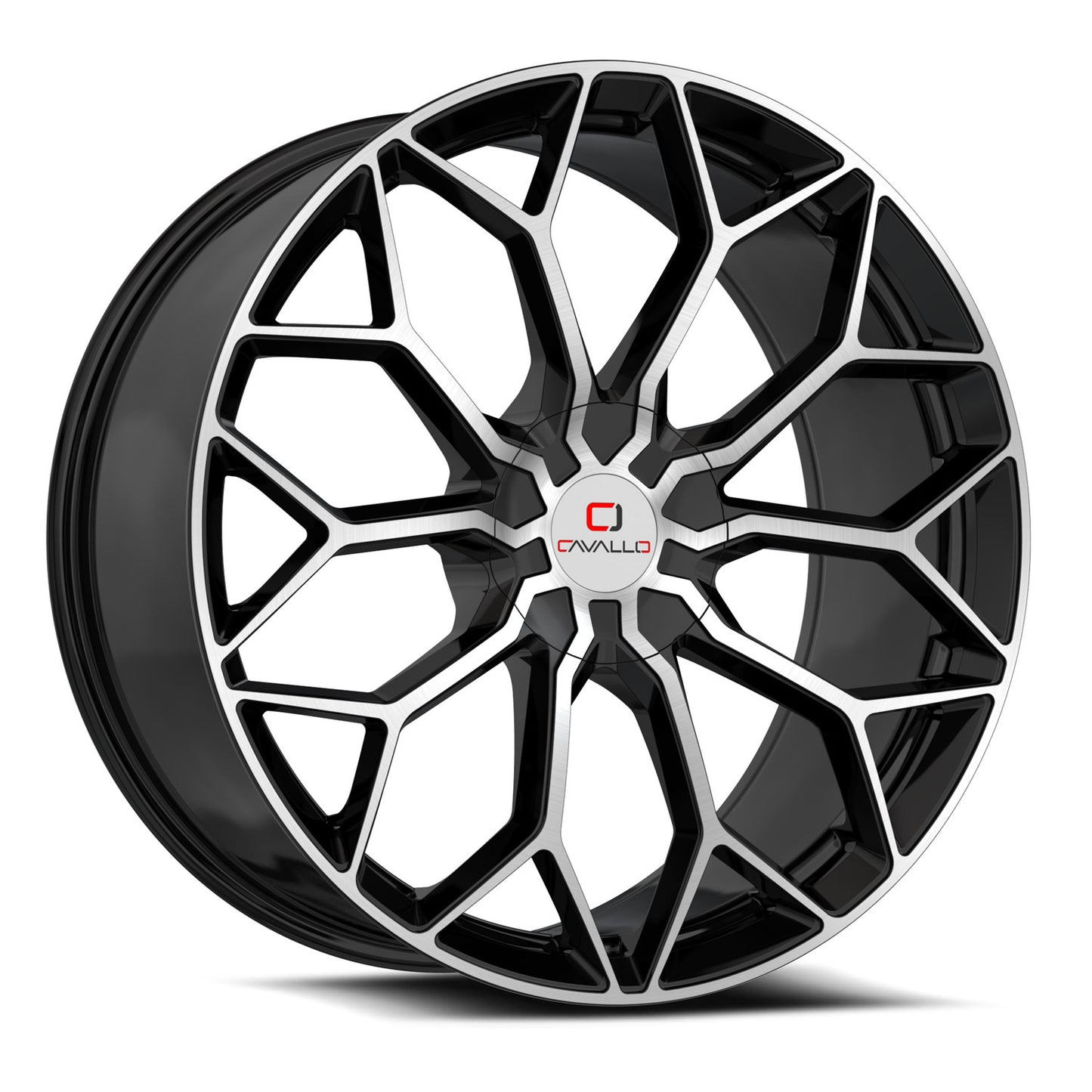 CAVALLO CLV-44 22X9.5 18 BLANK GLOSS BLACK & MACHINED