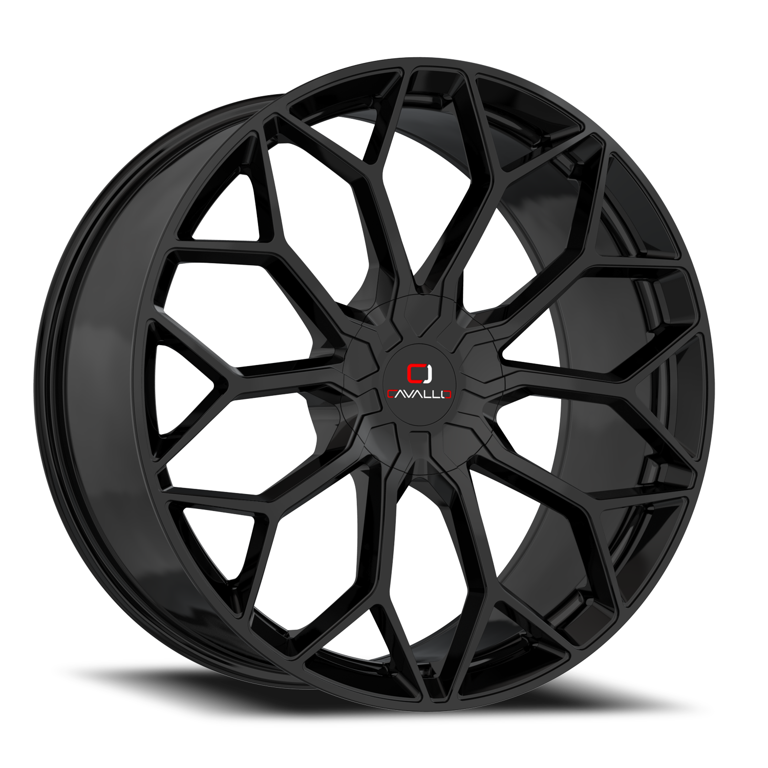 CAVALLO CLV-44 22X9.5 15 5X115/5X120 GLOSS BLACK